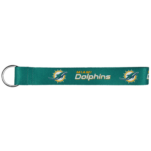 Miami Dolphins Lanyard Keychain ID Holder NFL Fan Accessory Key Chain