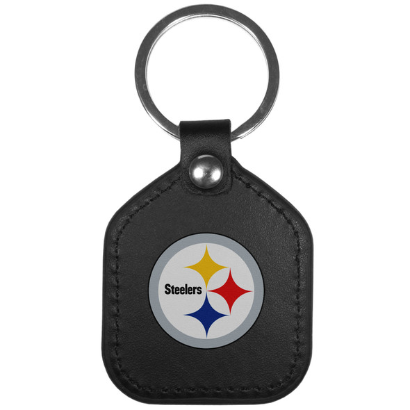 Leather Keychain - Pittsburgh Steelers