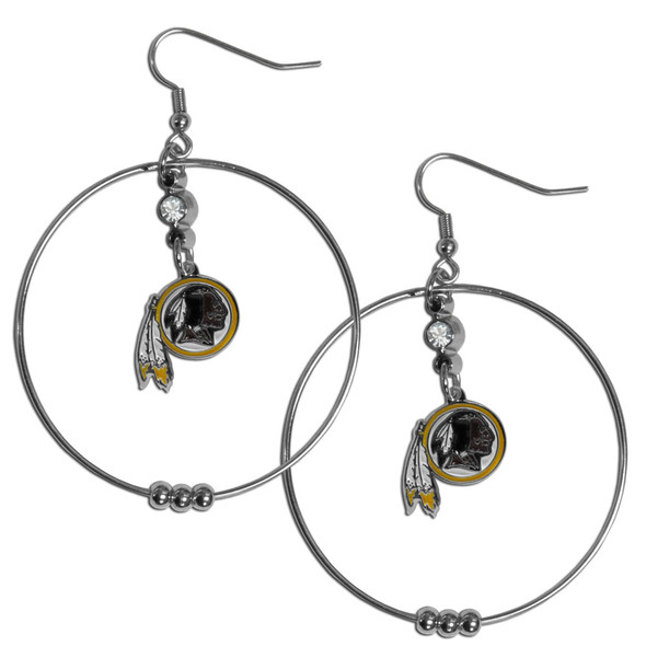 Washington Commanders 2 Inch Hoop Earrings
