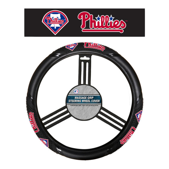 Philadelphia Phillies Steering Wheel Cover Massage Grip Style