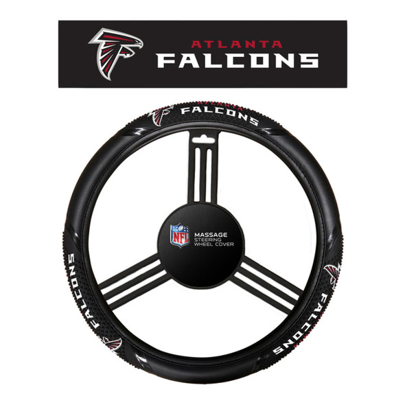Atlanta Falcons Steering Wheel Cover Massage Grip Style Atlanta Falcons Steering Wheel Cover Massage Grip Style