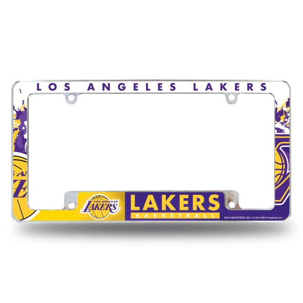 Los Angeles Lakers All Over Chrome Frame