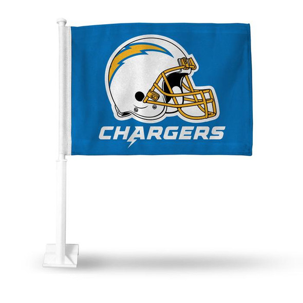 NFL Rico Industries Los Angeles Chargers Car Flag (Helmet Desgin)