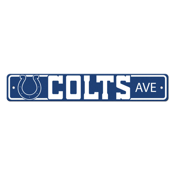 Indianapolis Colts Team Color Street Sign D√©cor 4in. X 24in. Lightweight