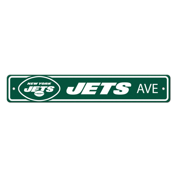 New York Jets Team Color Street Sign D√©cor 4in. X 24in. Lightweight