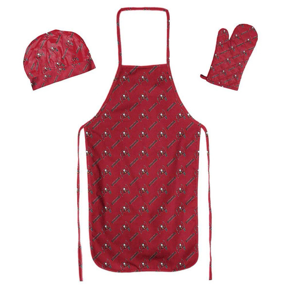 Tampa Bay Buccaneers Apron, Oven Mitt, And Chef Hat