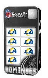 Los Angeles Rams Double Six Domino Set NFL Game Set Fan Collectible