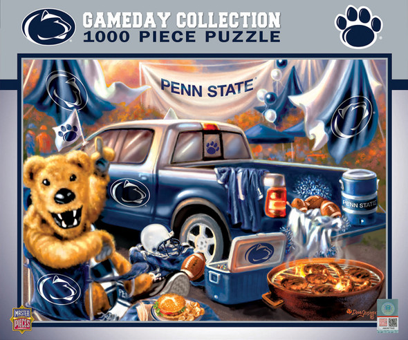 Penn State Nittany Lions 1000 Piece Puzzle Gameday Design NCAA Jigsaw Puzzle Fan Activity