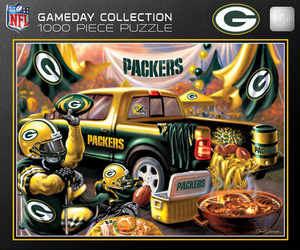 Green Bay Packers 1000 Piece Puzzle Gameday Design NFL Jigsaw Puzzle Fan Activity
