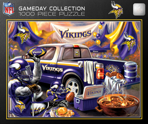 Minnesota Vikings 1000 Piece Puzzle Gameday Design NFL Jigsaw Puzzle Fan Activity