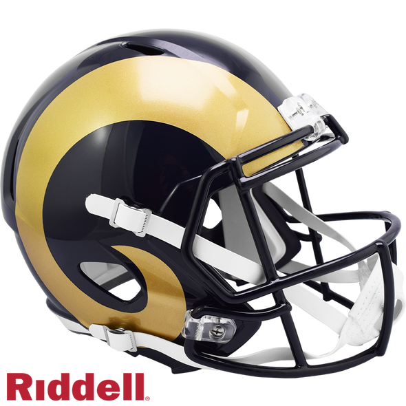 Los Angeles Rams Helmet Riddell Replica Full Size Speed Style 2000-2016 T/B Special Order