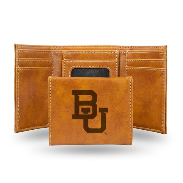 Baylor Bears Wallet Trifold Laser Engraved Baylor Bears Wallet Trifold Laser Engraved