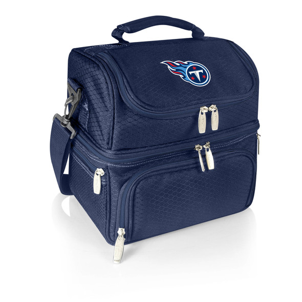 Tennessee Titans Pranzo Lunch Bag Cooler with Utensils NFL Lunch Tote, (Navy Blue)