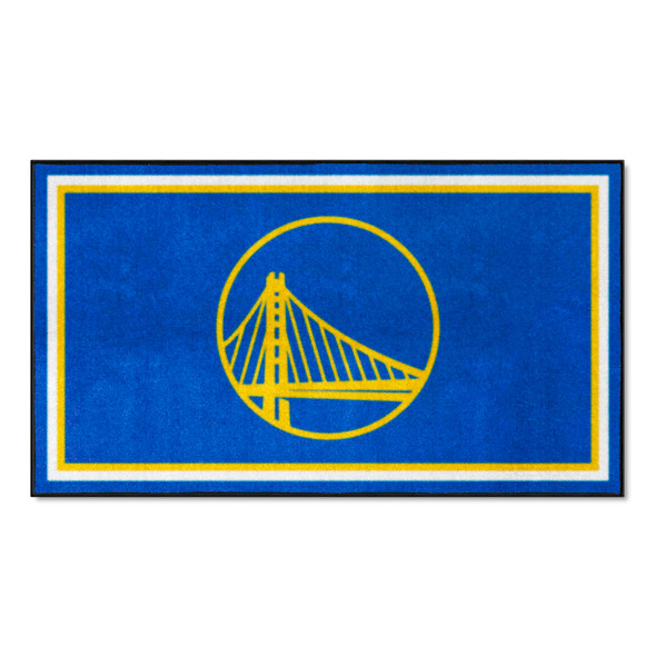 Golden State Warriors 3ft. x 5ft. Plush Area Rug Circular Bridge Primary Logo