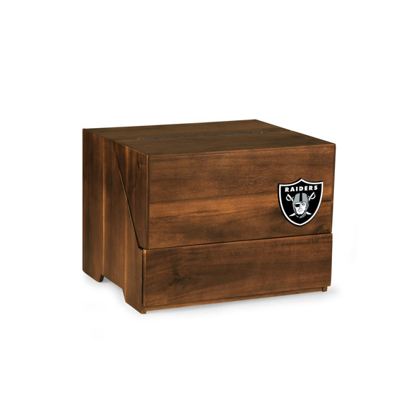 Las Vegas Raiders Madison Acacia Tabletop Bar Set, (Acacia Wood)