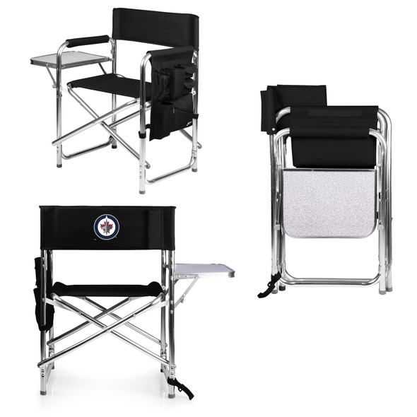 Winnipeg Jets Sports Chair, (Black)