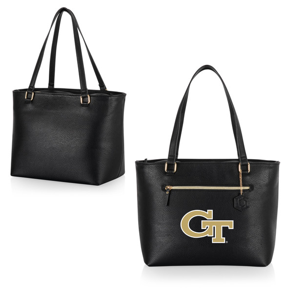 Georgia Tech Yellow Jackets Uptown Cooler Tote Bag, (Black)