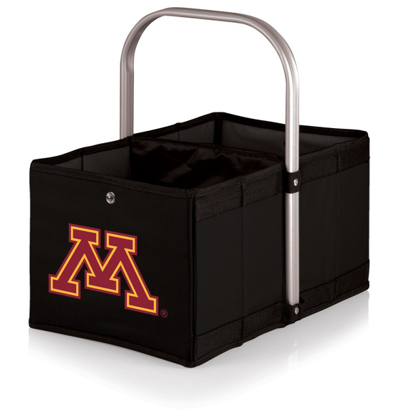 Minnesota Golden Gophers Urban Basket Collapsible Tote, (Black)
