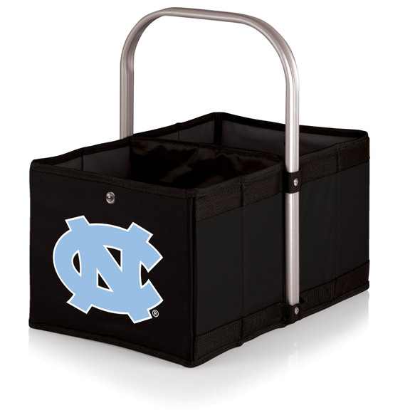 North Carolina Tar Heels Urban Basket Collapsible Tote, (Black)
