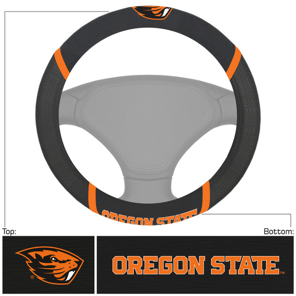 Oregon State Beavers Steering Wheel Cover Embroidered NCAA Auto Accessory