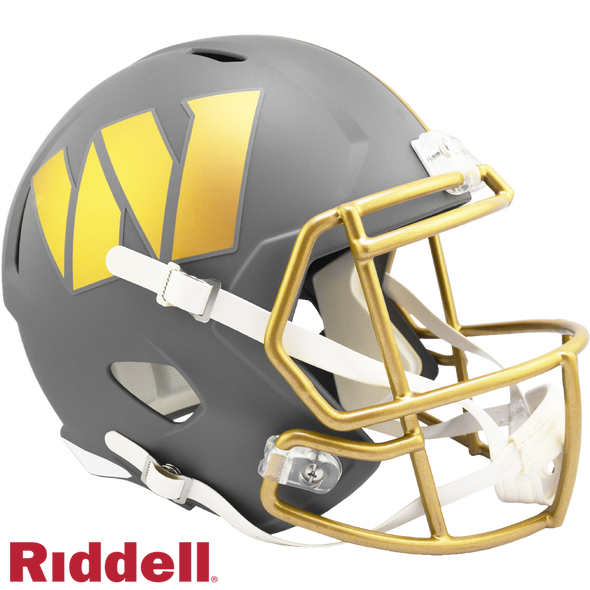 Washington Commanders Helmet Riddell Replica Full Size Speed Style Slate Alternate
