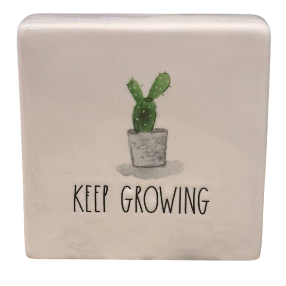 Rae Dunn Keep Growing Decorative Plaque