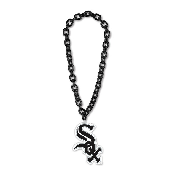 Chicago White Sox Necklace Fan Chain Necklace NCAA Foam Chain Fan Gear