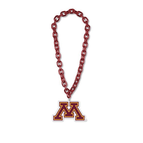 Minnesota Golden Gophers Necklace Fan Chain Necklace NCAA Foam Chain Fan Gear