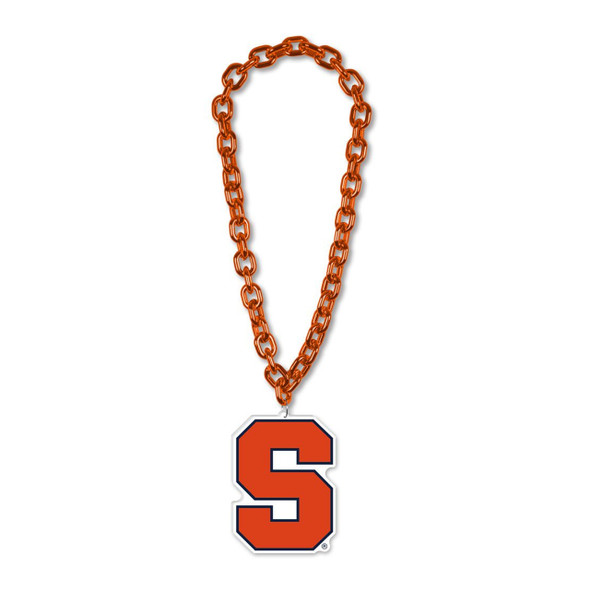 Syracuse Orange Necklace Fan Chain Necklace NCAA Foam Chain Fan Gear