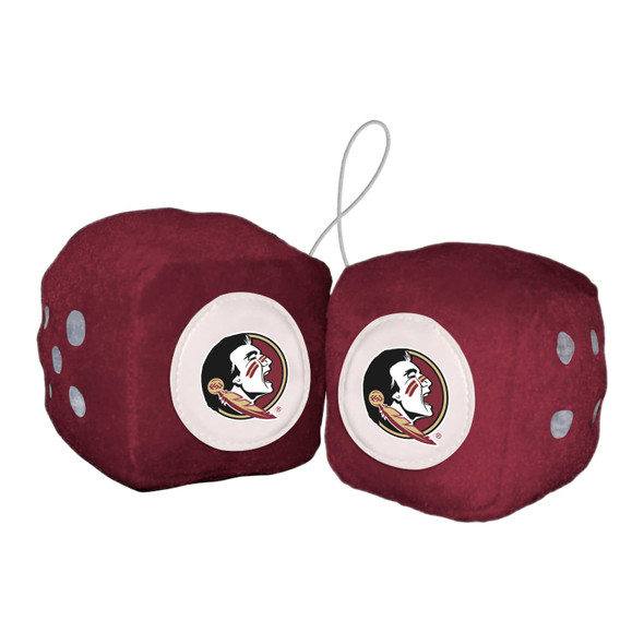 Florida State Seminoles Team Color Fuzzy Dice D√©cor 3" Set