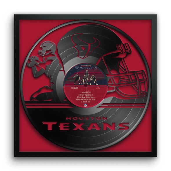 Houston Texans Vinyl Record Print