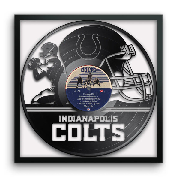 Indianapolis Colts Vinyl Record Print