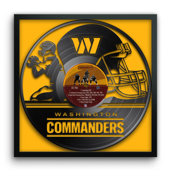 Washington Commanders Vinyl Record Print