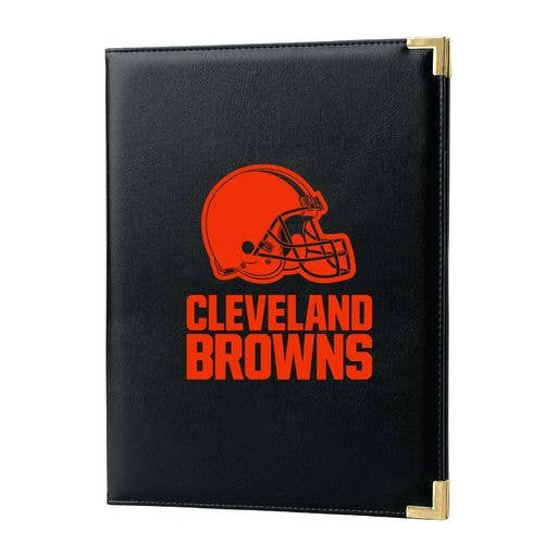 Cleveland Browns Black Padfolio Portfolio Organizer Business Folder Fan Gear