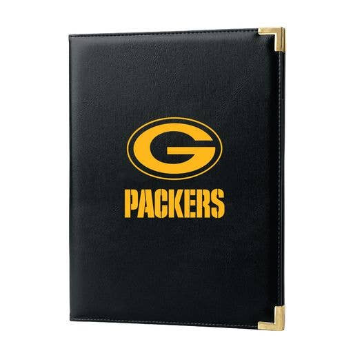 Green Bay Packers Black Padfolio Portfolio Organizer Business Folder Fan Gear