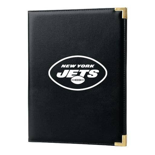 New York Jets Black Padfolio Portfolio Organizer Business Folder Fan Gear