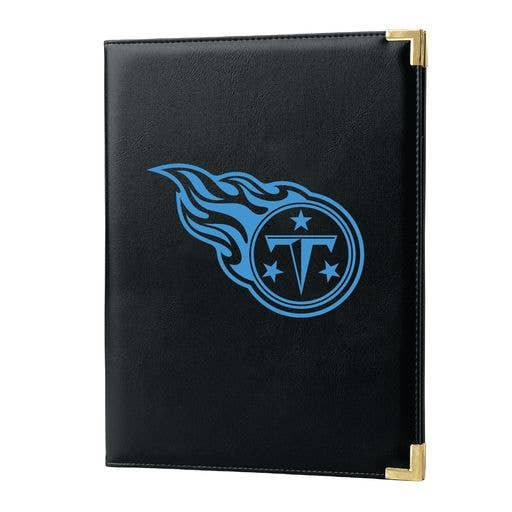 Tennessee Titans Black Padfolio Portfolio Organizer Business Folder Fan Gear