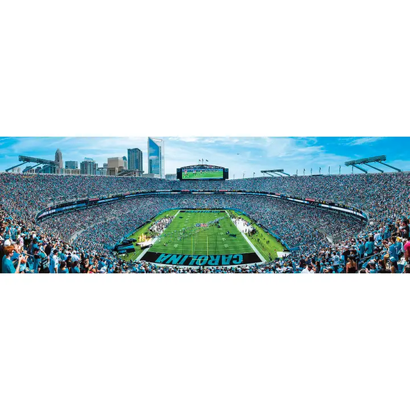Carolina Panthers1000 Piece Panoramic Puzzle NFL Jigsaw Puzzle Fan Activity - Center View