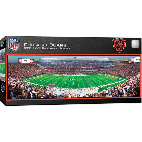 Chicago Bears1000 Piece Panoramic Puzzle NFL Jigsaw Puzzle Fan Activity - Center View
