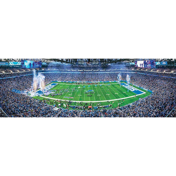 Detroit Lions1000 Piece Panoramic Puzzle NFL Jigsaw Puzzle Fan Activity - Center View