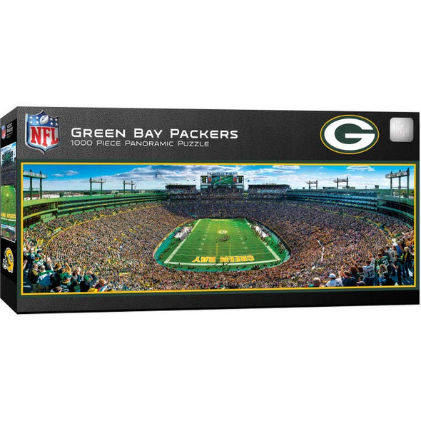 Green Bay Packers 1000 Piece Panoramic Puzzle NFL Jigsaw Puzzle Fan Activity - Center View
