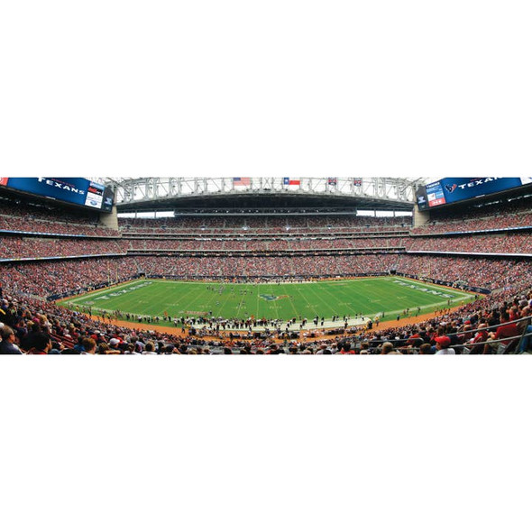 Houston Texans1000 Piece Panoramic Puzzle NFL Jigsaw Puzzle Fan Activity - Center View