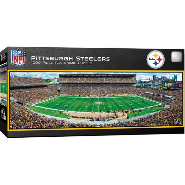 Pittsburgh Steelers1000 Piece Panoramic Puzzle NFL Jigsaw Puzzle Fan Activity - Center View
