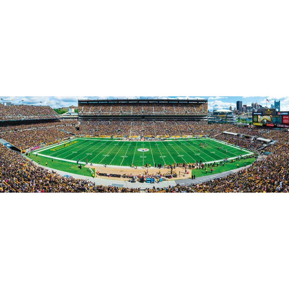 Pittsburgh Steelers1000 Piece Panoramic Puzzle NFL Jigsaw Puzzle Fan Activity - Center View