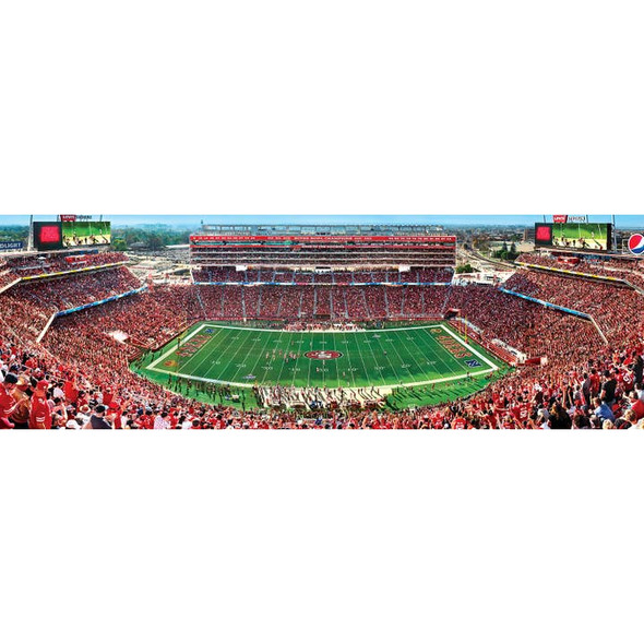 San Francisco 49ers 1000 Piece Panoramic Puzzle - Center View