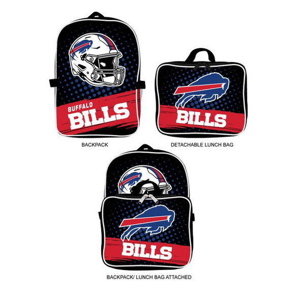Buffalo Bills Backpack Lunchbox Set