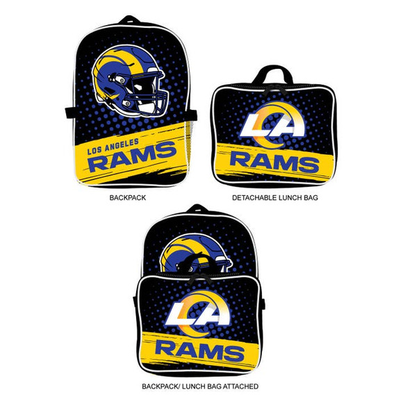 Los Angeles Rams Backpack Lunchbox Set