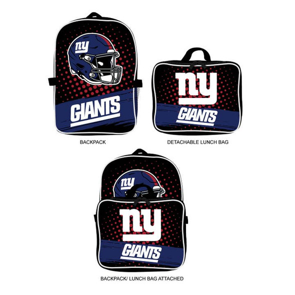 New York Giants Backpack Lunchbox Set