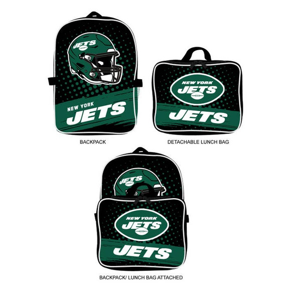 New York Jets Backpack Lunchbox Set