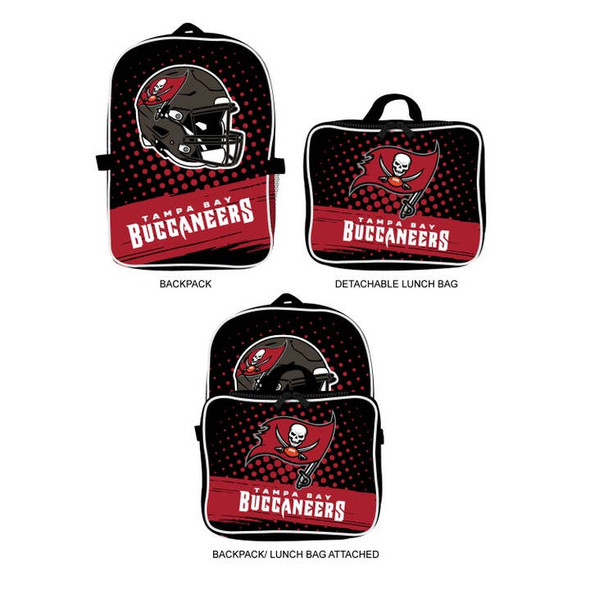 Tampa Bay Buccaneers Backpack Lunchbox Set